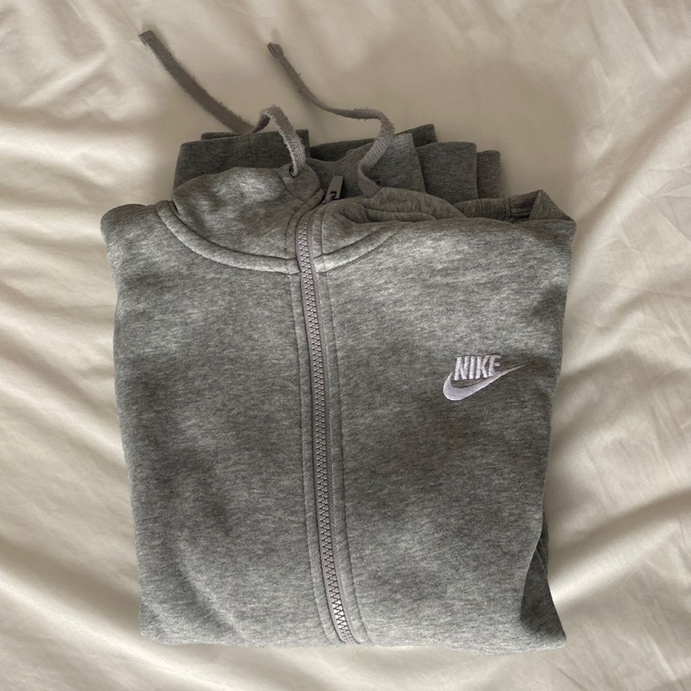 Nike Sportswear Club Fleece Zip-Up SMALL (S) x2 - Heather Grey, Blue